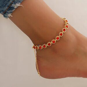 Gold Plated Tennins Bracelets 6'' to 8'' Adjustbale Color like Blue,Red,AB& More
